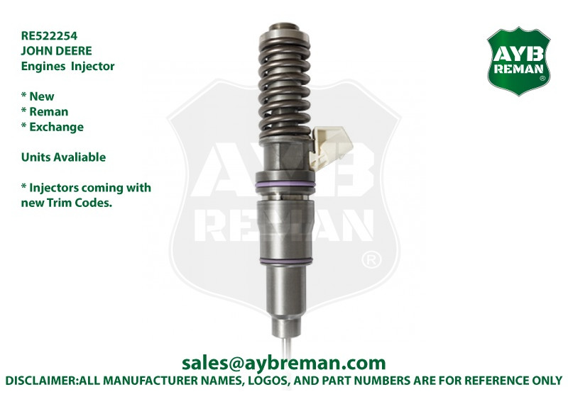 RE522254 BEBE4C12002  John Deere Diesel Fuel Injector 